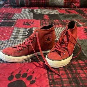 Converse Chuck Taylor High Top suede wedge